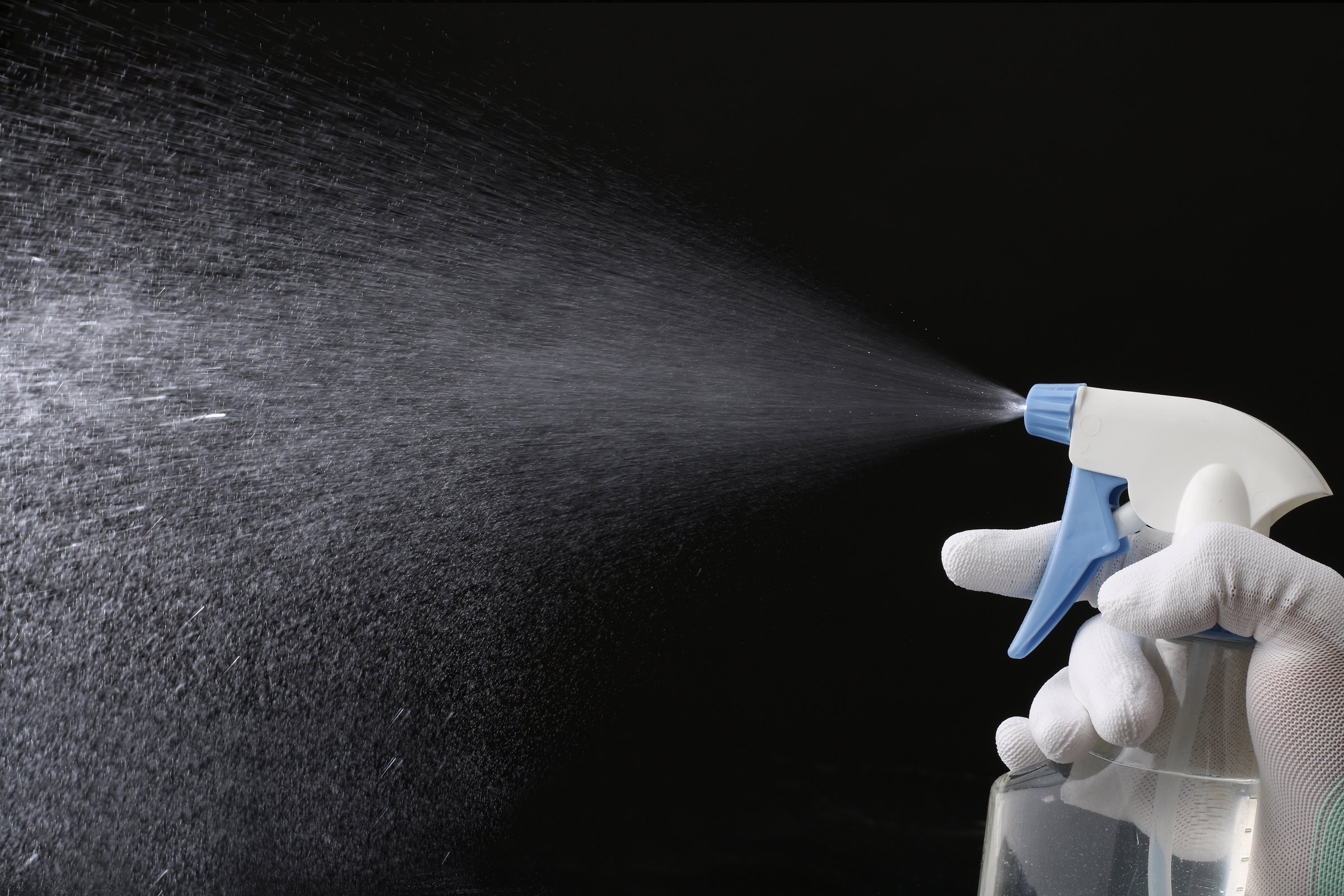 Disinfection mask and gloves and disinfection